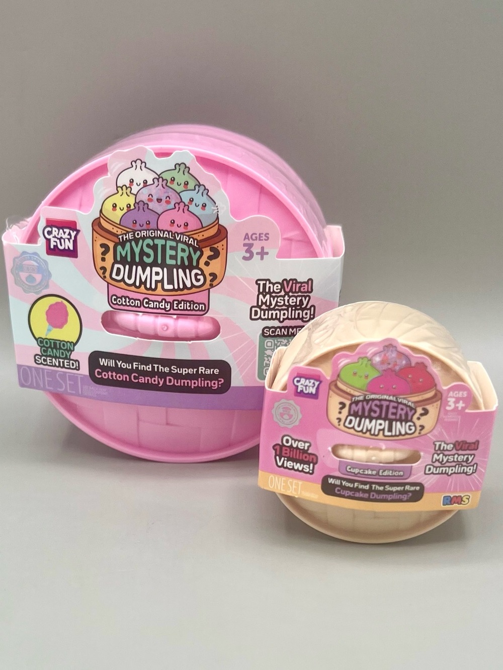 RMS Crazy Fun Mystery Dumpling Scented Cotton Candy + Mini Cupcake Edition 2 Set